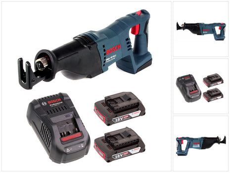 Bosch GSA 18 V-Li Akku Säbelsäge 18V + 2x Akku 2,0Ah + Ladegerät - Toolbrothers