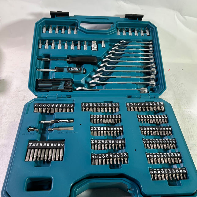 Makita E 17980 Werkzeug Set 231 tlg 5 16 1 4 1 2 Schraubendreher Ratsche Schraubenschluessel Bits Koffer Leicht Gebraucht 0 - toolbrothers