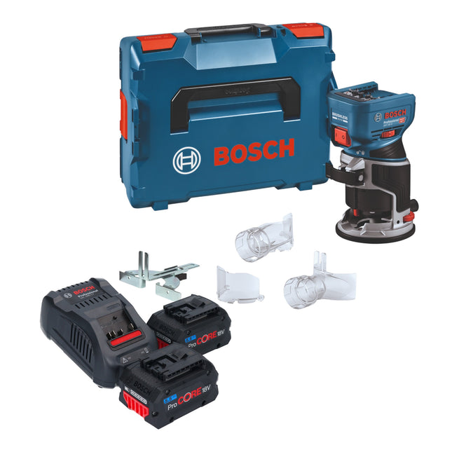 Bosch GKF 18V 8 Professional Akku Kantenfraese 18 V 8 0 mm Brushless 2x ProCORE Akku 5 5 Ah Ladegeraet L Boxx 0 - toolbrothers