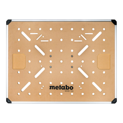 Metabo MWB 100 Multifunktionstisch mobile Werkbank robuste MDF Tischplatte 2x Schnellspannzwinge 4x Bankhaken 4 - toolbrothers