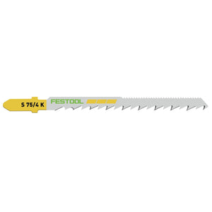 Festool S 75/4 K/40 WOOD Curves Stichsägeblatt 75 mm 40 Stk. ( 2x 204266 ) Kurvensägeblatt, auch für enge Radien, HCS Stahl