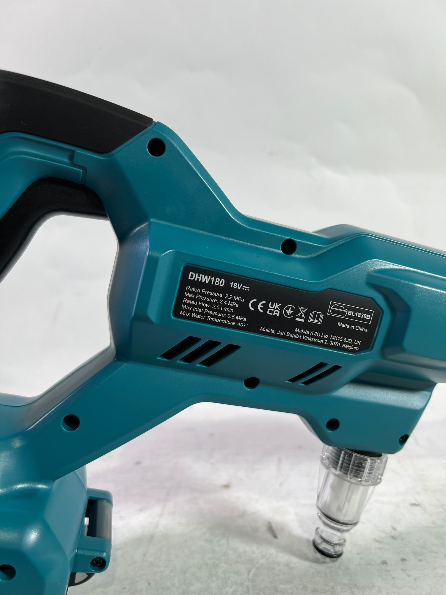 Makita DHW 180 Z Akku Druckreiniger 18 V 24 bar Solo ohne Akku ohne Ladegeraet Unvollstaendig 2 - toolbrothers