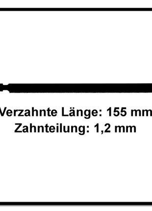 Festool HS 155/1,2 BI/20 Metal Sandwich Materials Stichsägeblatt 155 mm 20 Stk. ( 4x 204337 ) gewellte Grundform aus BI-Metall für Sandwich-Materialien - Toolbrothers