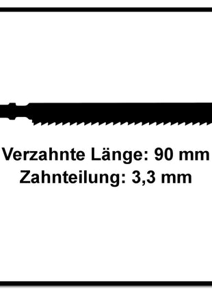 Festool HM 90/3,3/2 Plastics Laminate Stichsägeblatt 90 mm 2 Stk. ( 2x  204269 ) für Laminat- und melaminharzgebundene Platten - Toolbrothers