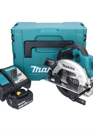 Makita DHS 661 RM1JU Akku Handkreissäge 18 V 165 mm + 1x 4,0Ah Akku + Ladegerät + Makpac - Toolbrothers