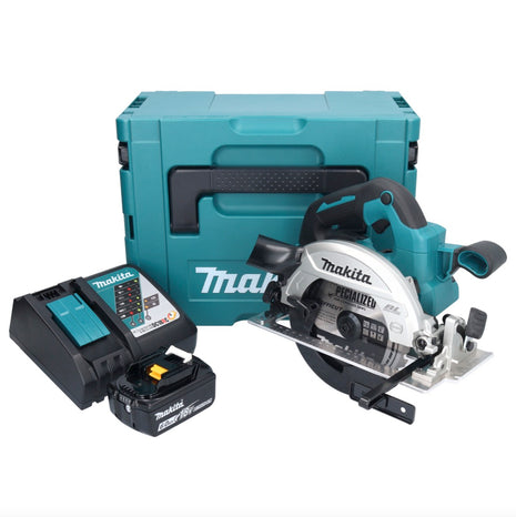 Makita DHS 661 RG1JU Akku Handkreissäge 18 V 165 mm Brushless + 1x 6,0Ah Akku + Ladegerät + Makpac - Toolbrothers