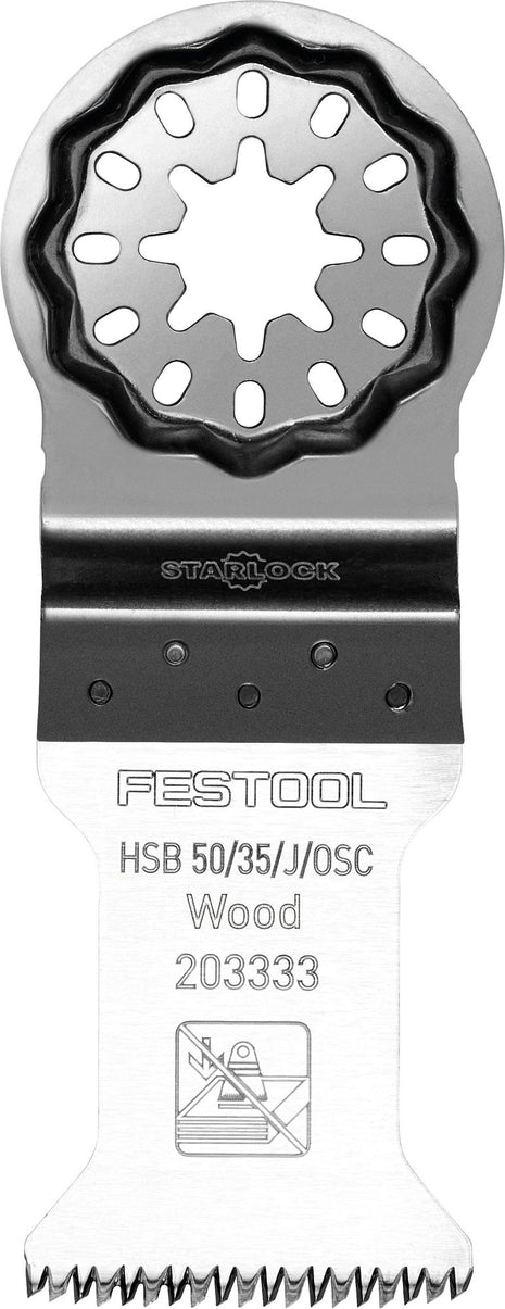 Festool HSB 50/35/J/OSC/5 Lame de scie pour bois Starlock ( 203333 ) denture japonaise originale double