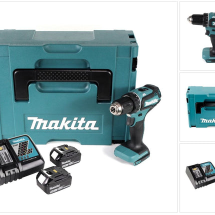 Makita DDF 485 RFJ Akku Bohrschrauber 18V 50Nm im Makpac + 2x 3,0 Ah Akku + Ladegerät - Toolbrothers