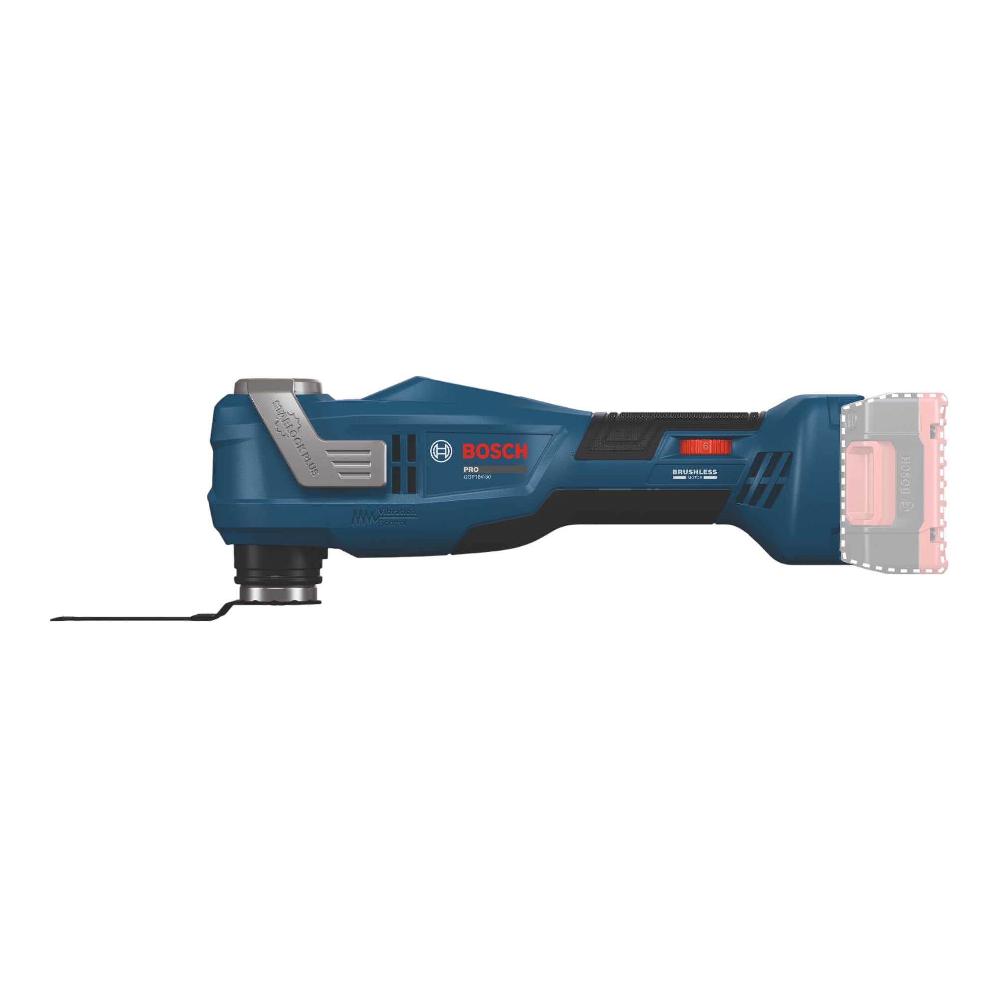 Bosch GOP 18V 30 Akku Multifunktionswerkzeug 18 V Starlock Plus Brushless 1x Akku 2 0 Ah L Boxx ohne Ladegeraet 2 - toolbrothers