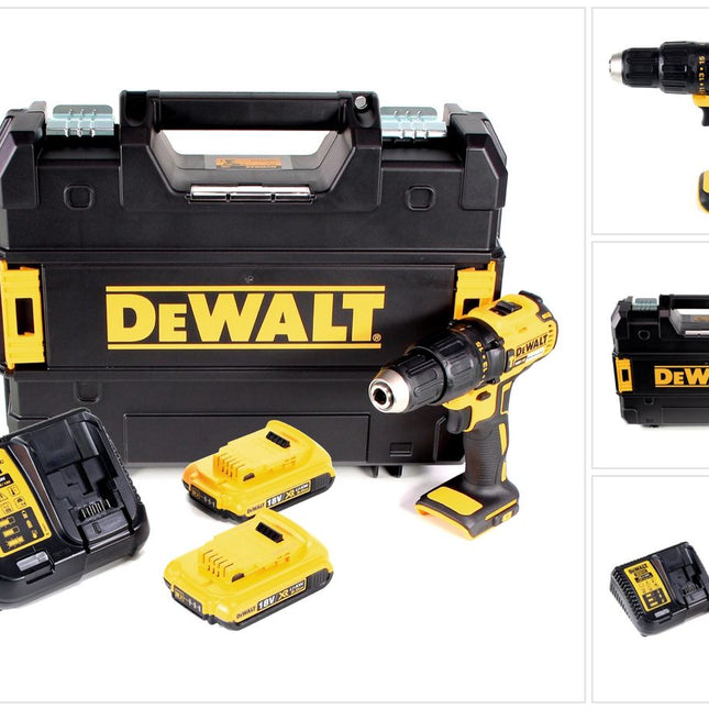 DeWalt DCD 778 D2T Akku Schlagbohrschrauber 18V 65Nm + 2x Akkus 2,0Ah + Ladegerät in TSTAK Box - Toolbrothers