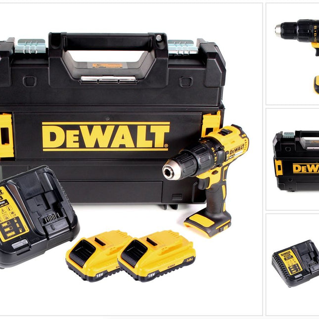 DeWalt DCD 778 L2T Akku Schlagbohrschrauber 18V 65Nm + 2x Akkus 3,0Ah + Ladegerät in TSTAK Box - Toolbrothers