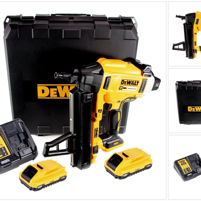DeWalt DCN 890 L2 Akku Nagler 18 V Li-Ion Brushless im Koffer + 2 x 3,0 Ah Akku + Ladegerät - Toolbrothers