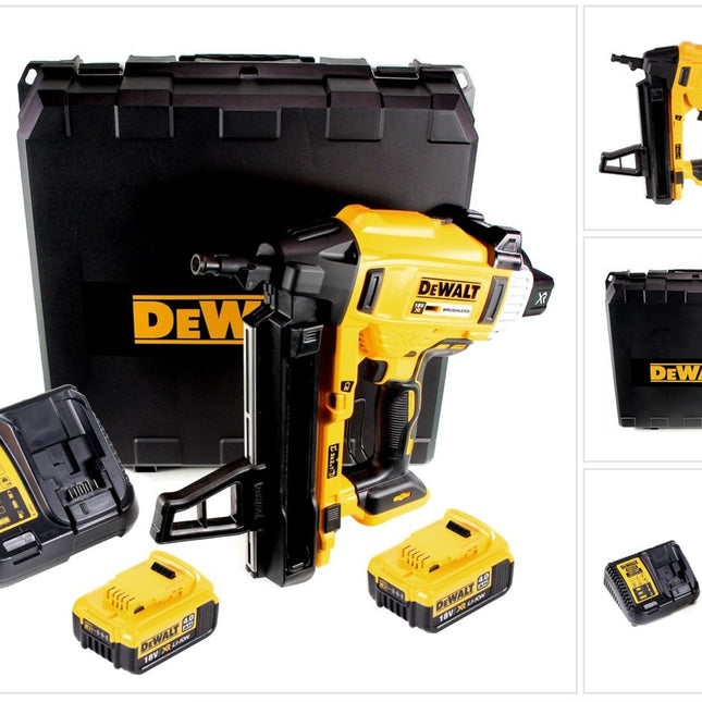 DeWalt DCN 890 M2 Akku Nagler 18 V Li-Ion Brushless im Koffer + 2 x 4,0 Ah Akku + Ladegerät - Toolbrothers