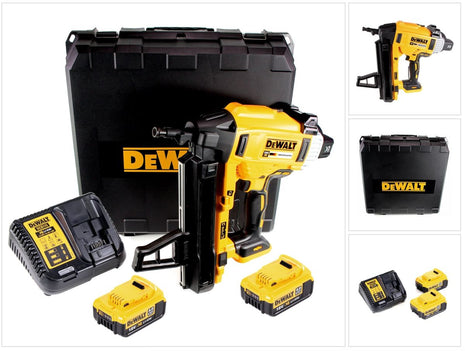 DeWalt DCN 890 M2 Akku Nagler 18 V Li-Ion Brushless im Koffer + 2 x 4,0 Ah Akku + Ladegerät - Toolbrothers