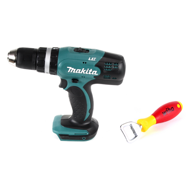Makita DHP 453 Z Akku Schlagbohrschrauber 18 V 42Nm + Wiha Flaschenöffner (9872)  ohne Akku und Ladegerät - Toolbrothers