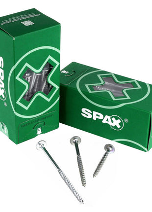 SPAX HI.FORCE Tellerkopfschraube 8,0 x 120 mm 100 Stk. ( 2x 0251010801205 ) Vollgewinde Torx T-STAR plus WIROX 4CUT - Toolbrothers