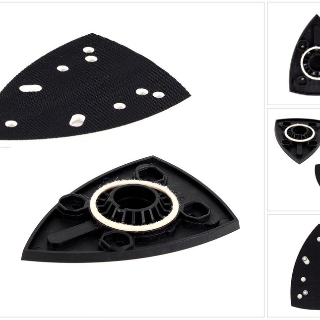 Bosch Delta Schleifplatte 100 x 150 mm ( 2608601445 ) + Bosch Delta Schwingplatte Grundplatte 110 x 150 mm ( 2608601448 ) - Toolbrothers