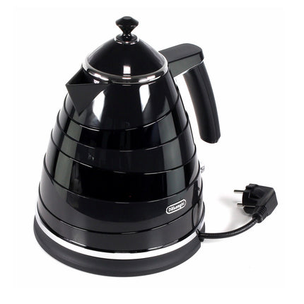 De'Longhi KBA 2001.BK Wasserkocher 1850-2200W schwarz mit Kalkfilter und Wasserstandsanzeige - Toolbrothers