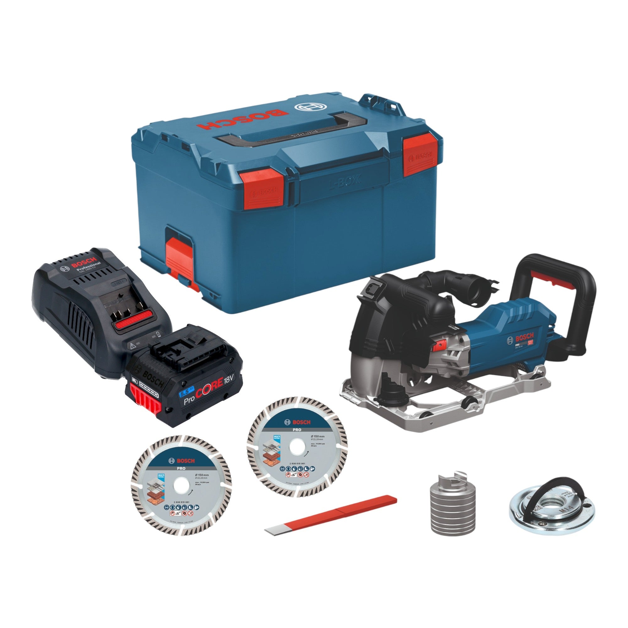 Bosch GNF 18V 40 Akku Mauernutfraese 18 V 40 mm Brushless 1x ProCORE Akku 5 5 Ah Ladegeraet L Boxx 0 - toolbrothers