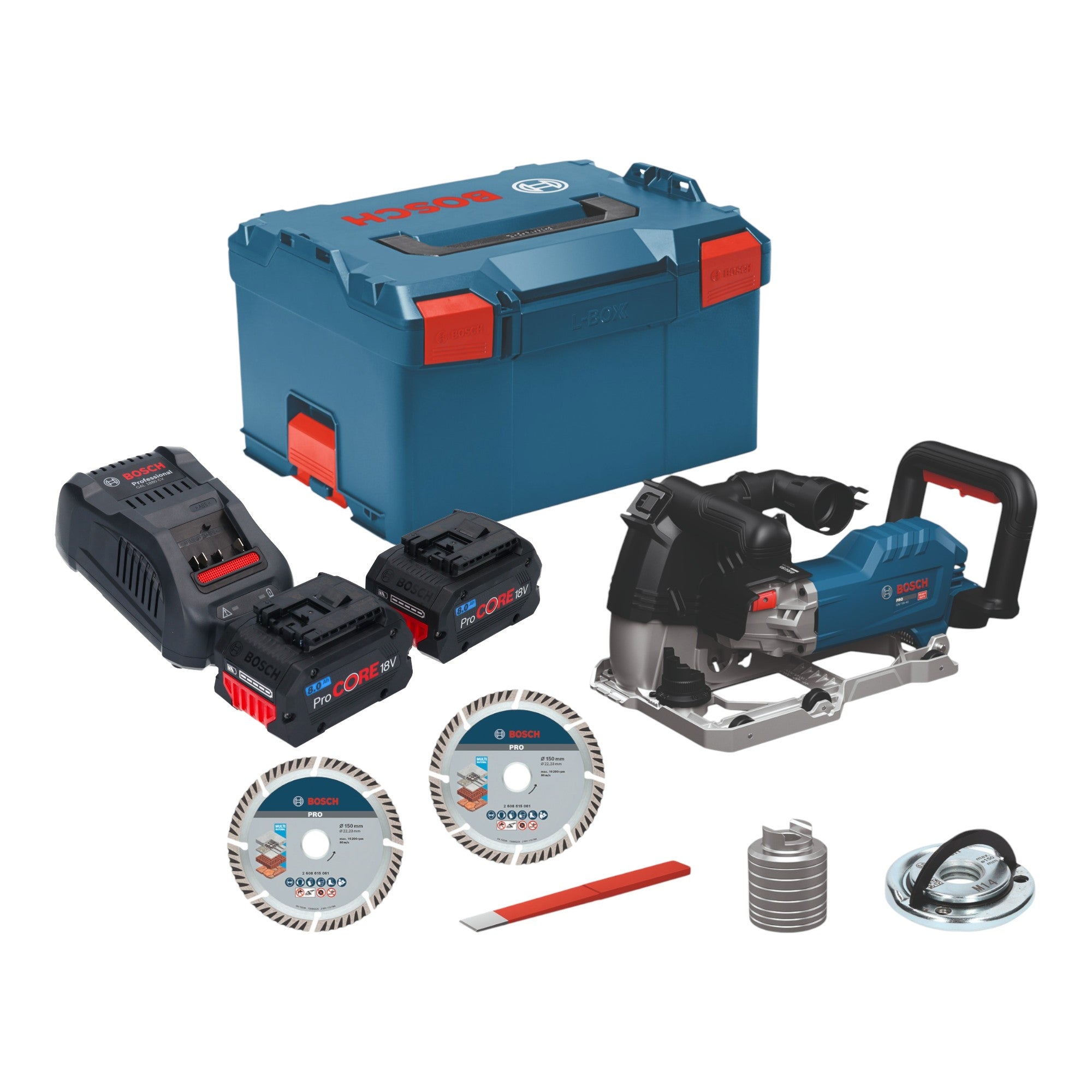 Bosch GNF 18V 40 Akku Mauernutfraese 18 V 40 mm Brushless 2x ProCORE Akku 8 0 Ah Ladegeraet L Boxx 0 - toolbrothers