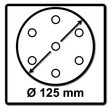 Bosch Exzenter Schleifpapier Set mit Klett gelocht K80 K120 K240 125 mm 50 Stück ( 2607019497 ) - Toolbrothers