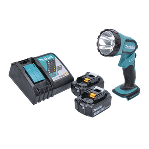 Makita DML 185 RF Akku Lampe / Handleuchte 18 V + 2x Akku 3,0 Ah + Ladegerät