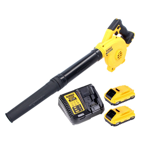 DeWalt DCV 100 L2 Akku Gebläse / Laubbläser 18 V + 2x Akku 3,0 Ah + Ladegerät - Toolbrothers