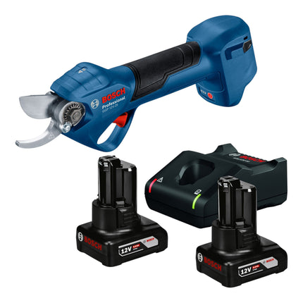 Bosch GGP 12V 25 Akku Gartenschere 12 V 25 mm Brushless 2x Akku 6 0 Ah Ladegeraet 0 - toolbrothers