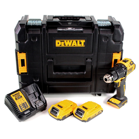 DeWalt DCD 709 D2T Akku Schlagbohrschrauber 18V 65Nm + 2x Akkus 2,0Ah + Ladegerät in TSTAK Box - Toolbrothers