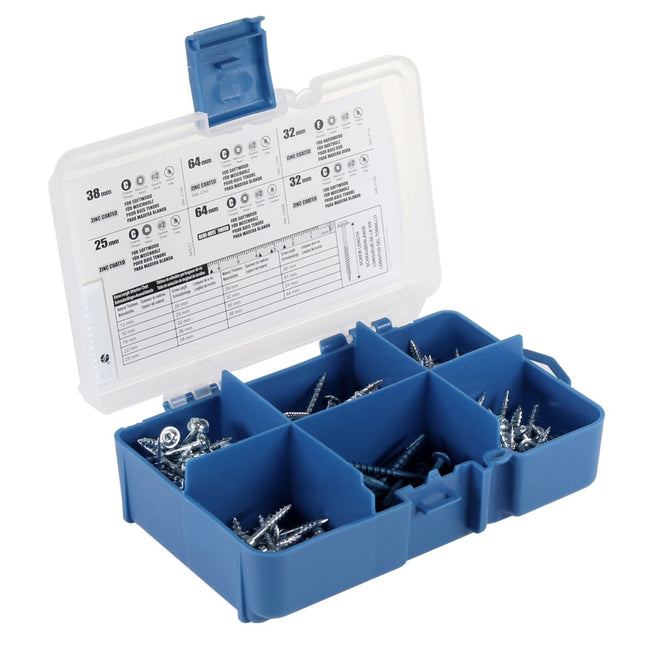 KREG Pocket-Hole Schrauben Sortiment 260-teilig ( SK04 ) Vierkantantrieb Teilgewinde selbstschneidend - Toolbrothers