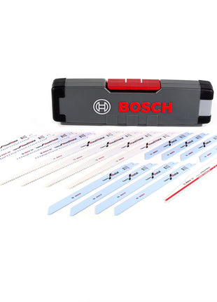 Bosch Tough Box Demolition Reciprosägeblatt Set 17 tlg. ( 2607011301 ) Metal and Wood Set 150 mm - 300 mm + Carbide SSB Wood Säbelsägeblatt - Toolbrothers