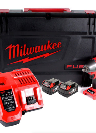 Milwaukee M18 FIWF12-402X Akku Schlagschrauber 1/2" 18 V 300 Nm + 2x Akkus 4,0 Ah + Ladegerät + HD Box - Toolbrothers