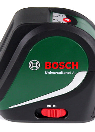 Bosch Universal Level 3 Kreuzlinienlaser selbstnivellierend rot 10 m ( 0603663900 ) - Toolbrothers