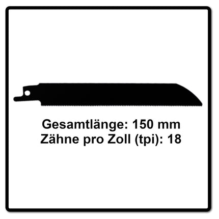 Komet Säbelsägeblatt METAL 150mm 18tpi 10 Stk. ( 2x 501.009 ) HSS-Bi-Metall - Toolbrothers