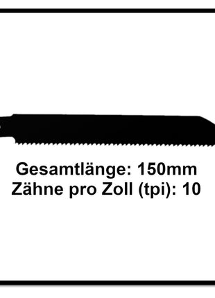 Komet Säbelsägeblatt METAL AND WOOD 150mm 10tpi 25 Stk. ( 5x 501.007 ) HSS-Bi-Metall - Toolbrothers