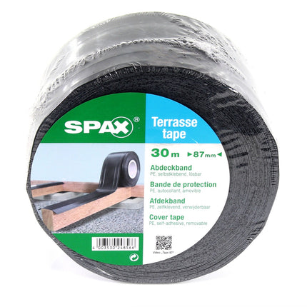 SPAX Tape 30m x 87mm 6x Klebeband UV-resistent ( 6x 5000009186419 ) selbstklebend lösbar - Toolbrothers