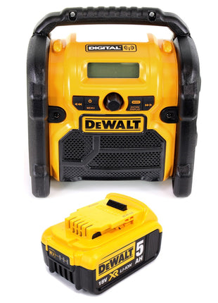 DeWalt DCR 020 Akku Baustellenradio DAB+ + 1x Akku 5,0Ah - ohne Ladegerät - Toolbrothers