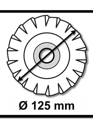 Bosch Fächerschleifscheiben X551 Expert for Metal 125mm, K60, 10 Stück ( 10x 2608606717 ) - Toolbrothers