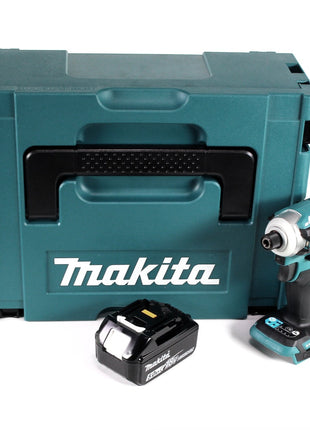 Makita DTD 171 T1J Akku Schlagschrauber 18 V 180 Nm 1/4" Brushless + 1x Akku 5,0 Ah + Makpac - ohne Ladegerät - Toolbrothers