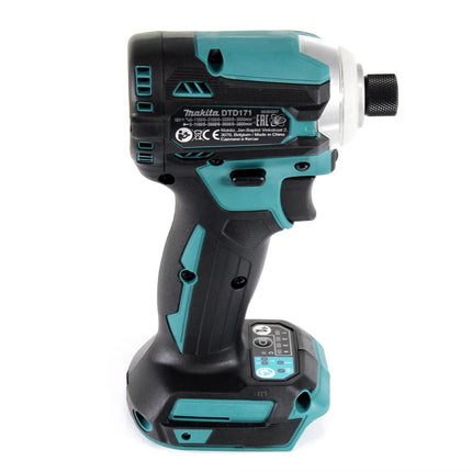 Makita DTD 171 G1 Akku Schlagschrauber 18 V 180 Nm 1/4" Brushless + 1x Akku 6,0 Ah - ohne Ladegerät - Toolbrothers