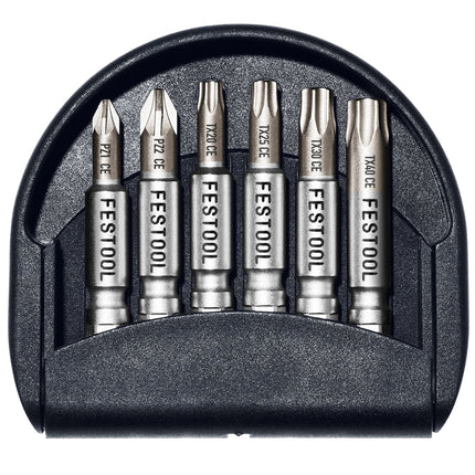Festool CENTRO Bit-Set 1 Bit-Sortiment ( 205087 ) für Festool Akku-Bohrschrauber und Akku-Schlagbohrschrauber mit FastFix Aufnahme und Werkzeugfutter WH-CE CENTROTEC