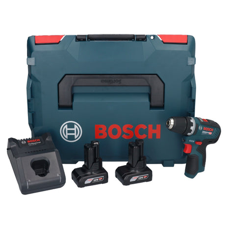 Bosch GSR 12V-35 Professional Akku Bohrschrauber 12 V 35 Nm Brushless + 2x Akku 6,0 Ah + Ladegerät + L-Boxx - Toolbrothers