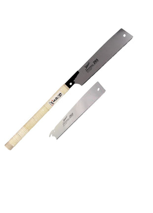 Shogun Japansäge Universal Holz Zugsäge langer Holzgriff ( OK-265RC ) Klinge 265 mm + Japan Holzsägeblatt Universal Impuls gehärtet - Made in Japan - Toolbrothers