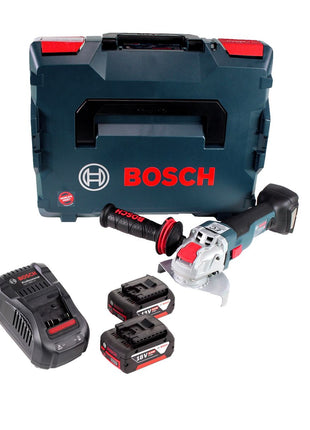 Bosch GWX 18V-10 C Akku Winkelschleifer 18V 125mm brushless X-LOCK + 2x Akku 6,0Ah + Ladegerät + L-BOXX - Toolbrothers