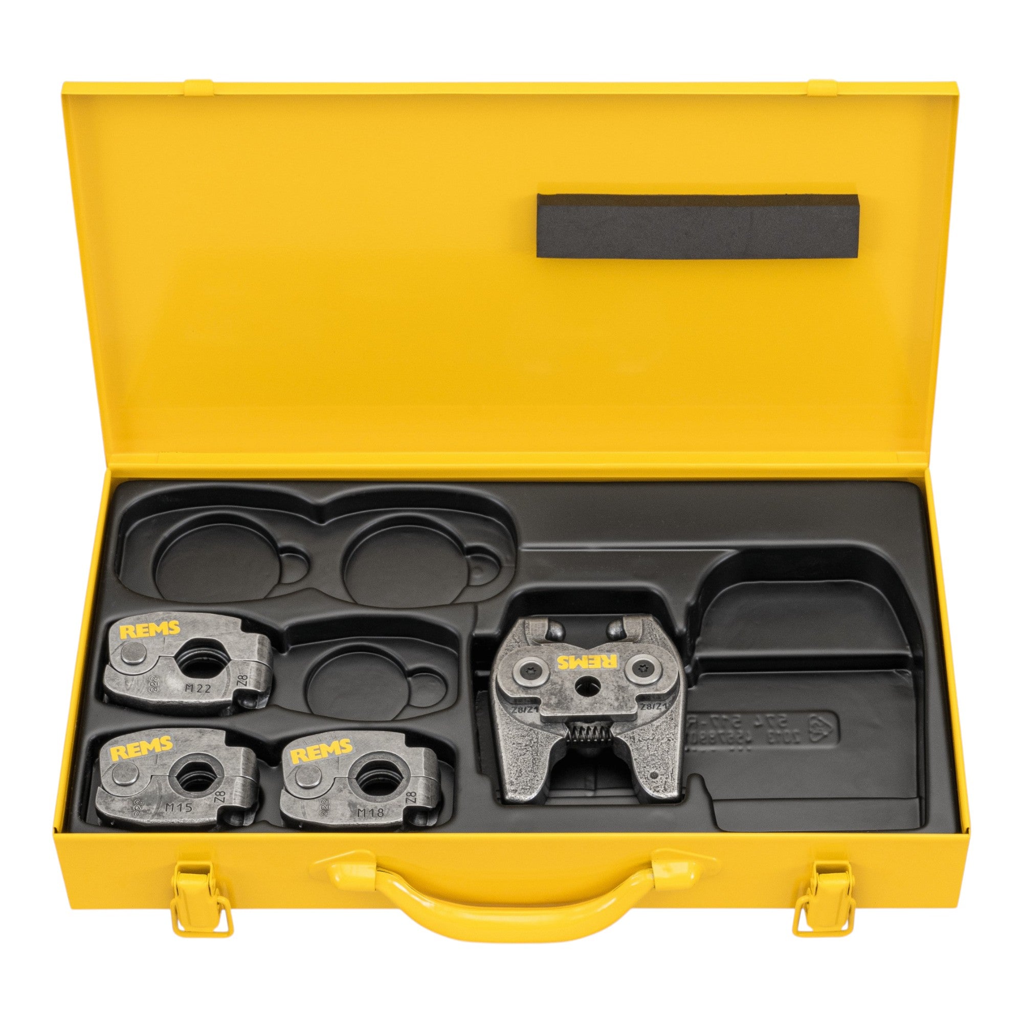 REMS S Set M 15 18 22 Mini Z8 Pressring Set 4 tlg im Stahlblechkasten 574614 R  0 - toolbrothers