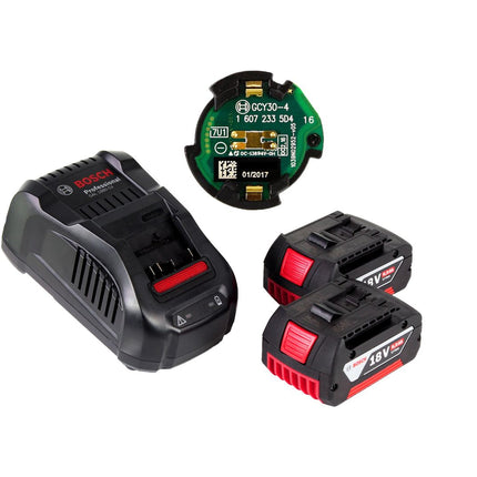 Bosch GWX 18V-10 C Akku Winkelschleifer 18V 125mm brushless X-LOCK + 2x Akku 6,0Ah + Ladegerät + Connectivity Modul + L-BOXX - Toolbrothers