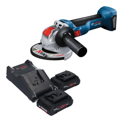 Bosch GWX 18V 10 Akku Winkelschleifer 18 V 125 mm Brushless 2x ProCORE Akku 4 0 Ah Ladegeraet 0 - toolbrothers