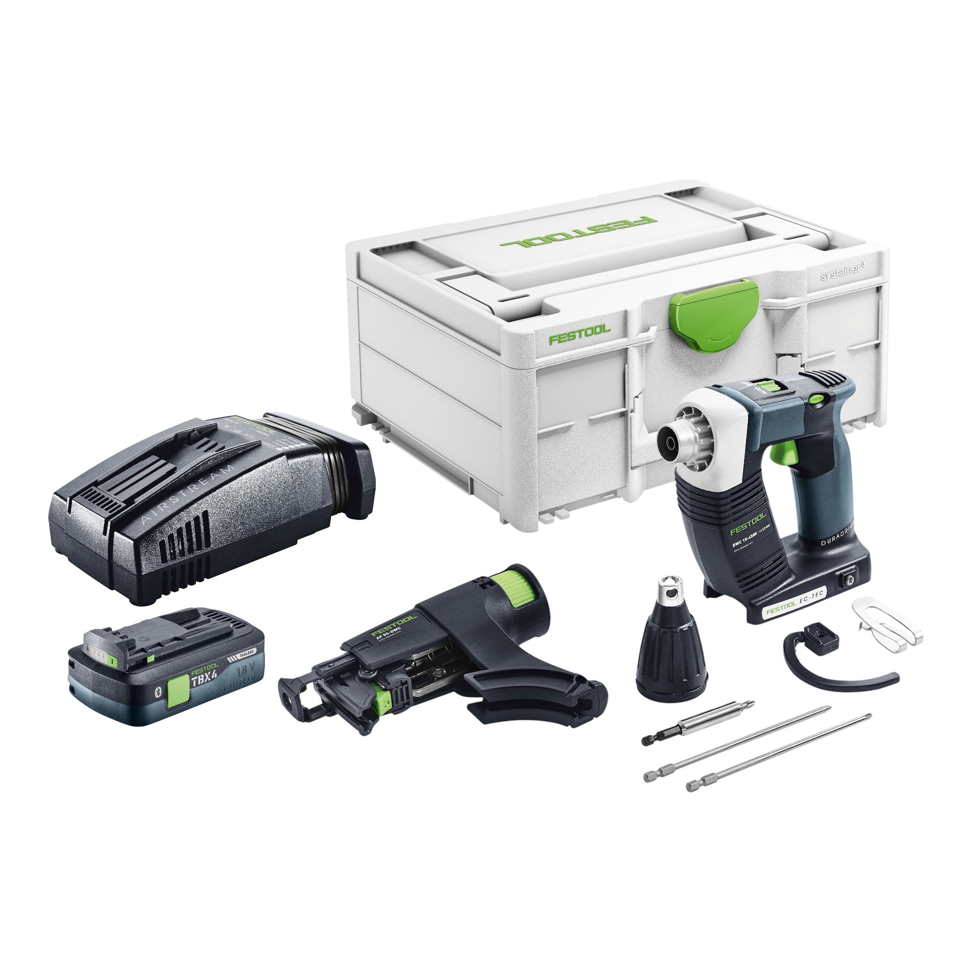 Festool DWC 18 4500 Basic Akku Bauschrauber 18 V 14 Nm Brushless 1x Akku 4 0 Ah Schnellladegeraet Systainer 0 - toolbrothers