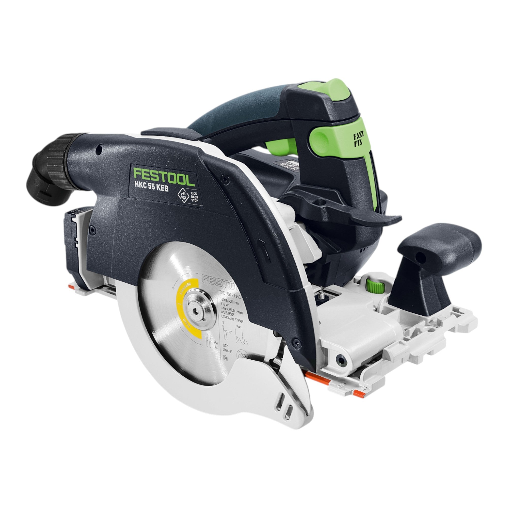 Festool HKC 55 KEB Basic Akku Handkreissaege 18 V 160 mm Brushless 1x Akku 8 0 Ah Schnellladegeraet Systainer 1 - toolbrothers