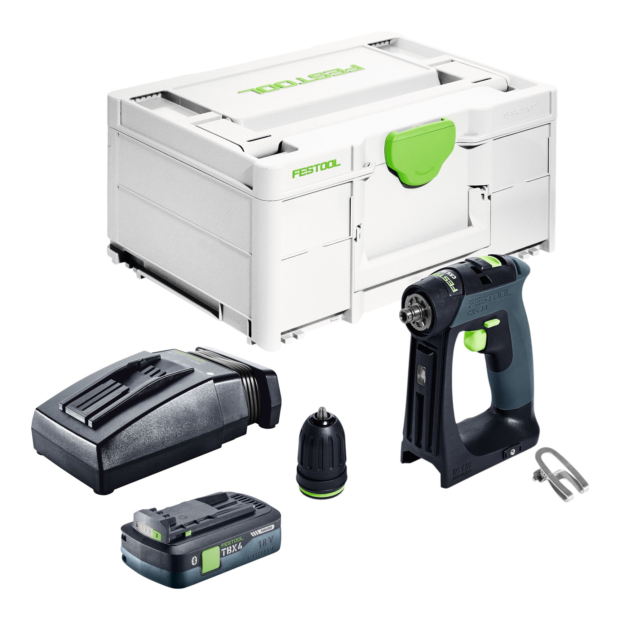Festool CXS 18 Basic Akku Bohrschrauber 18 V 40 Nm Brushless 1x Akku 4 0 Ah Ladegeraet Systainer 0 - toolbrothers